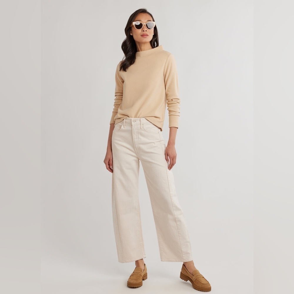 Dudley Stephens Brighton Boatneck Terry Fleece Sweater Small